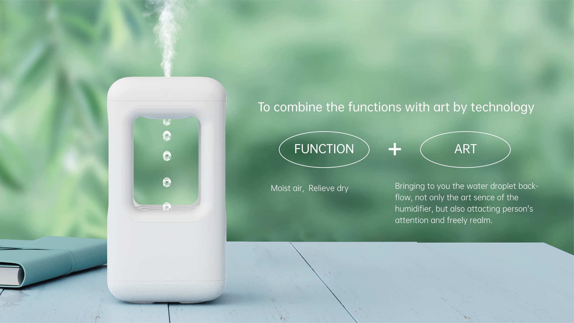 Digital TimerAnti-Gravity Water Drop Humidifier JF-AH1